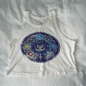 Cropped Racerback Tank Top